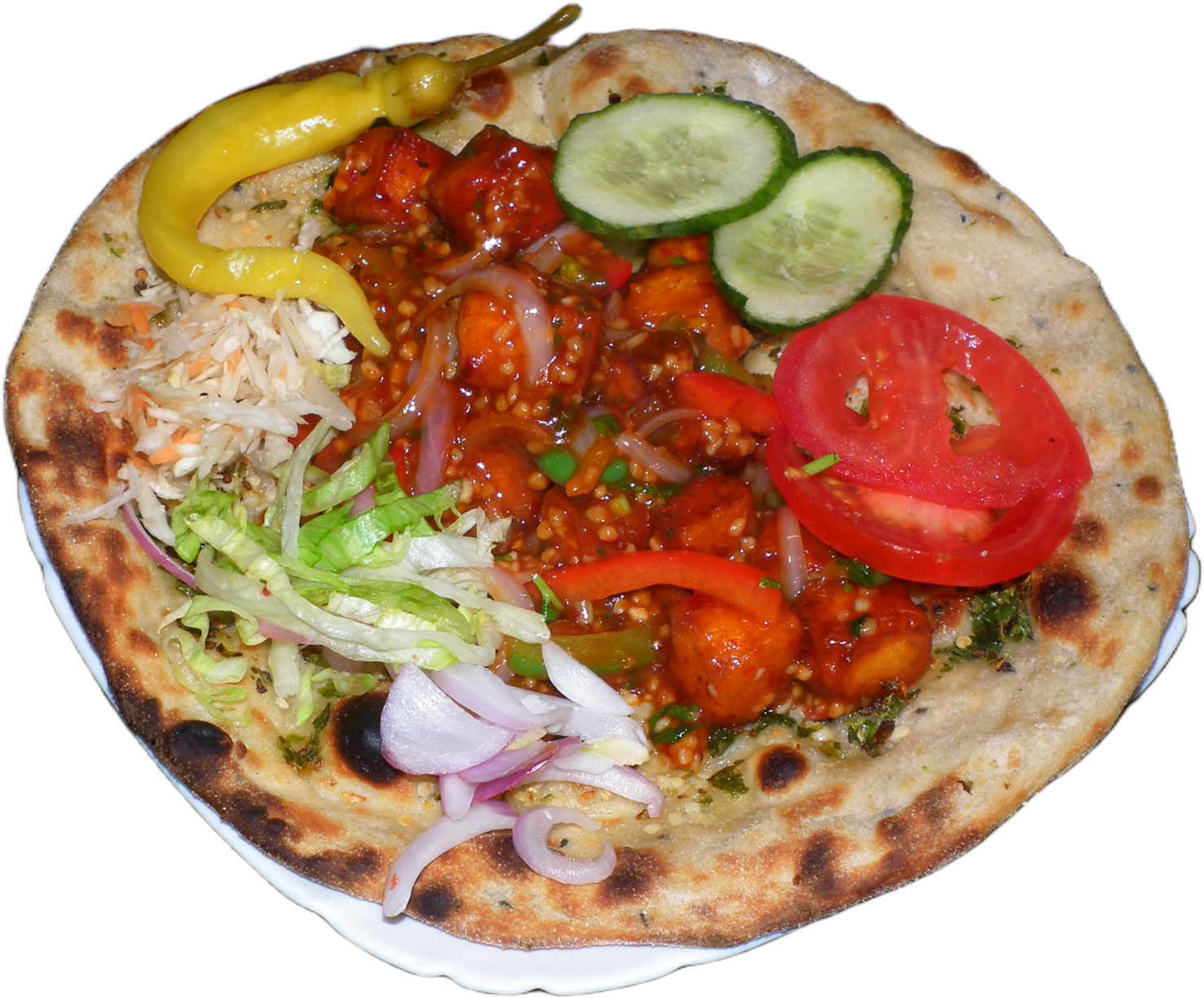 Chili Paneer Wrap